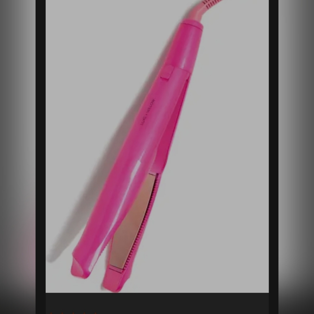 Luxe & Willow 2 in 1 Curler & Hair Straightener Pink ** EUC **